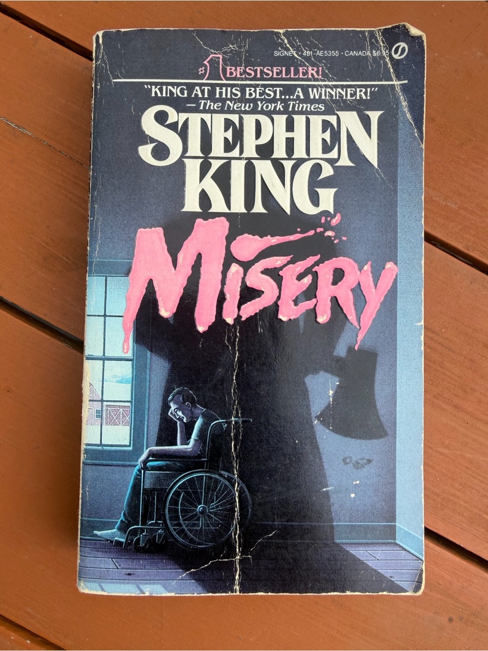 1988 Misery by Stephen King Paperback